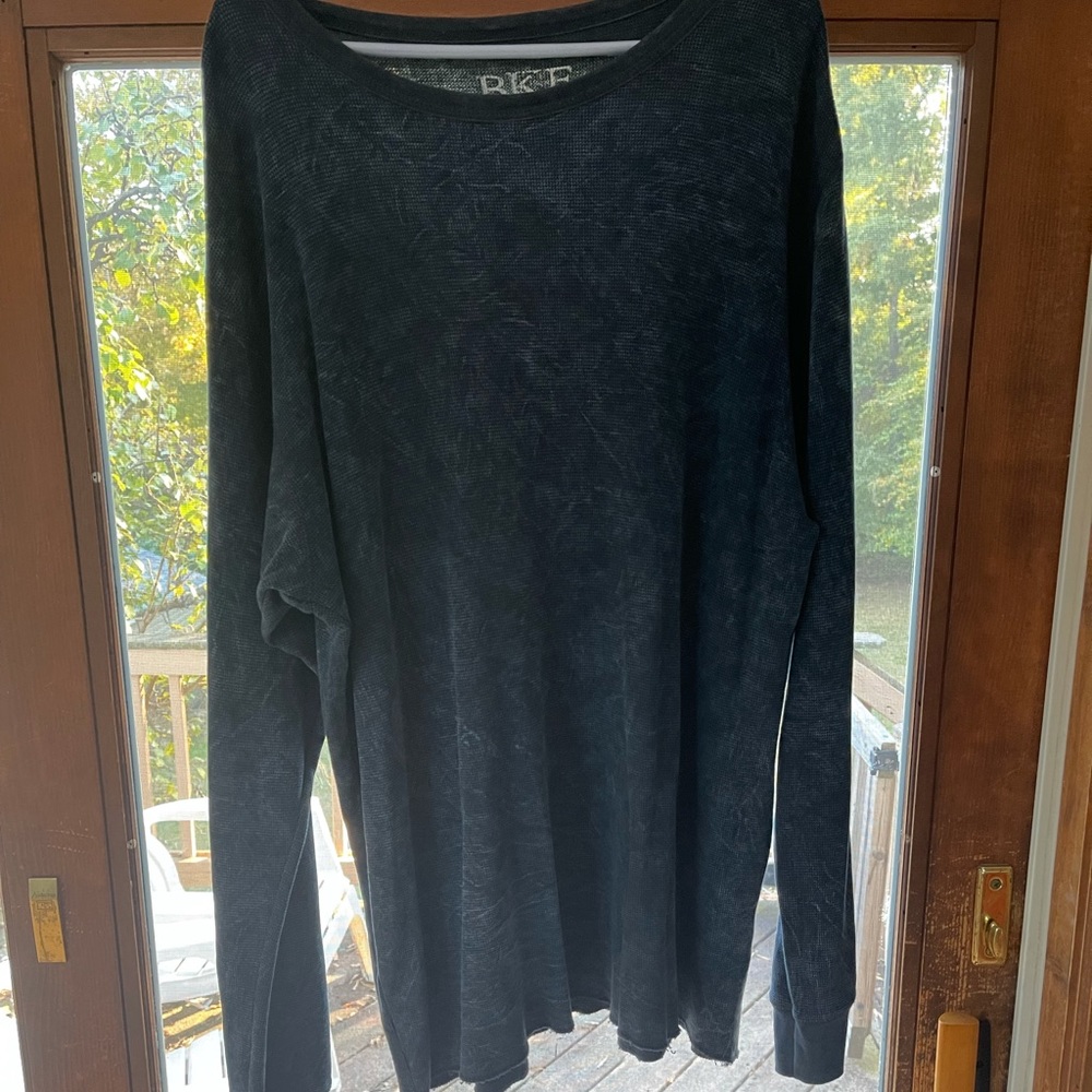 BKE Men’s Blue Thermal L/S Shirt size XL